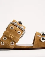 Valentino Nellcôte Crust Leather Slide Sandal - Image 2